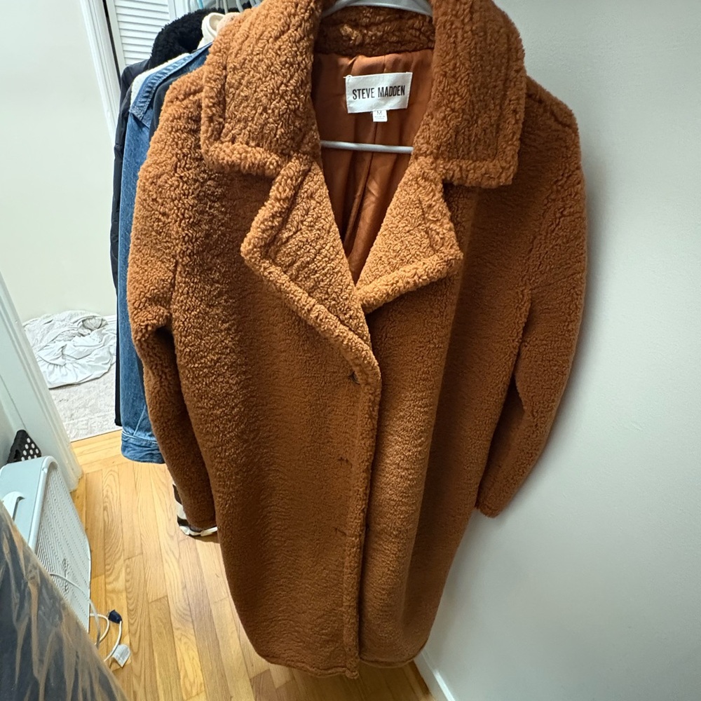Steve Madden Women's Tan Teddy Jacket